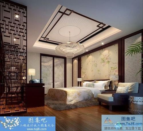 某中式別墅全套CAD施工圖帶高清效果圖