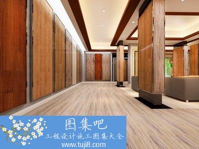 地板專賣店CAD裝修方案圖