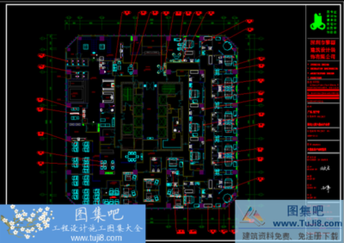 某財(cái)富廣場(chǎng)6樓SPA全套CAD施工圖