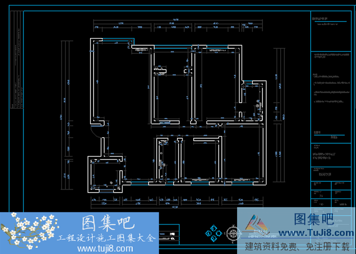 白樺林居沁園136平米四室二廳現(xiàn)代風格裝修施工圖