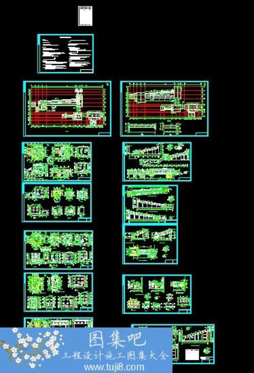 某廠區(qū)整工段廠房加皮帶廊建筑施工圖
