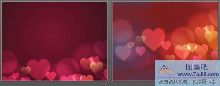 紅色心情PPT背景圖片下載