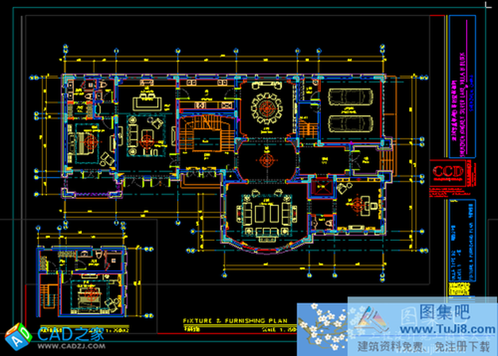 CCD深圳京基銀湖山莊別墅B棟戶型全套施工圖