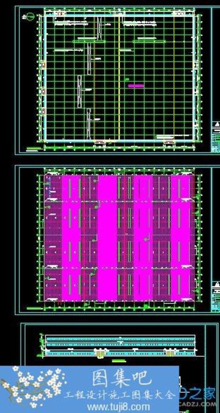 10噸行車高低跨廠房全套建筑、鋼結(jié)構(gòu)、電氣CAD圖紙