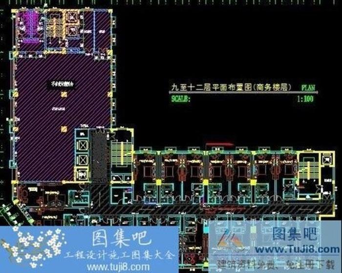 江西麗都大酒店全套CAD施工圖+效果圖