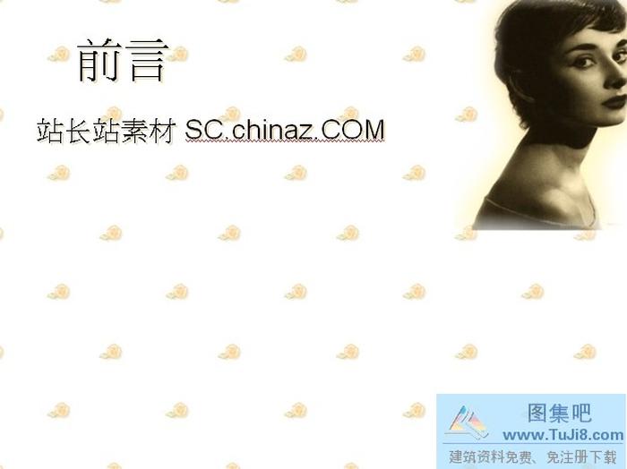 明星美女PPT模板