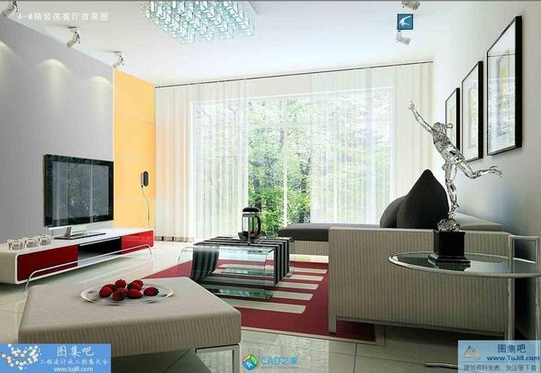 萬達精裝房設(shè)計施工圖及效果圖