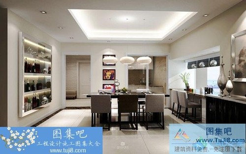 東易日盛金河谷CAD施工圖含效果圖材料配飾