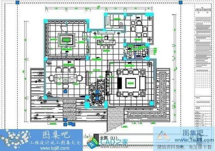 莆田新日渡假酒店125平米簡(jiǎn)約風(fēng)格CAD施工圖+效果圖