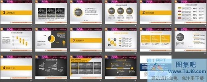 簡潔實用匯報PPT圖表