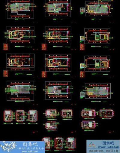 富力泉天下A區(qū)住宅施工圖CAD圖紙