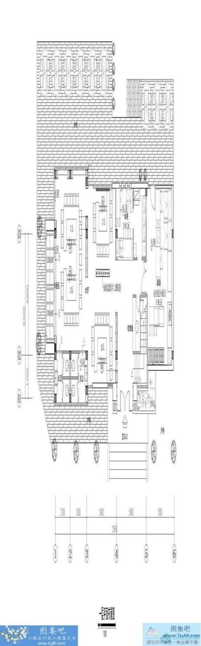 南京大漁鐵板燒海鮮餐飲店CAD全套施工設(shè)計(jì)圖