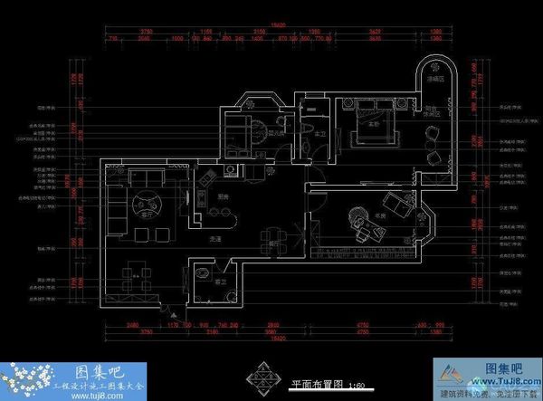 現(xiàn)代風(fēng)陽光新城馮先生雅居施工圖含效果圖