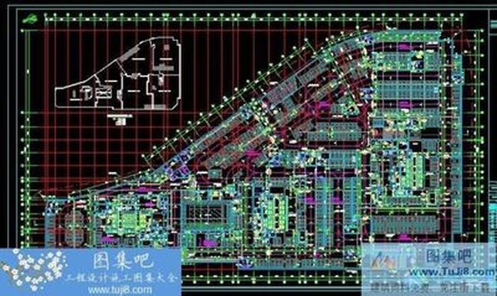 某廣場地下車庫平面施工圖