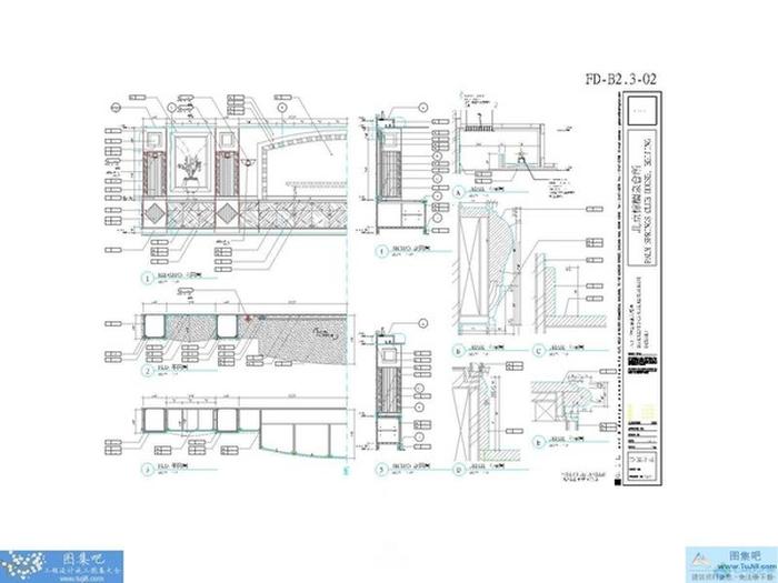 北京棕櫚泉會所西餐廳CAD施工圖