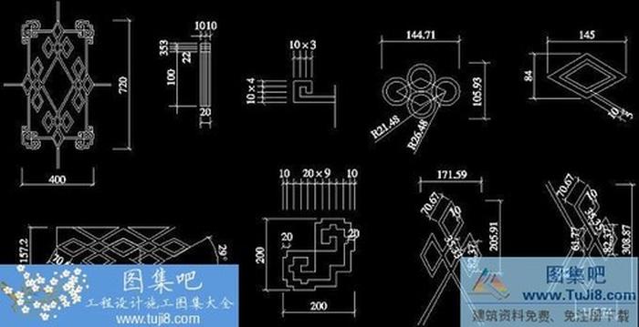 中國古建筑圖庫系類之一中國古建門窗500例