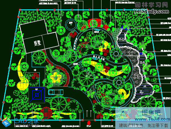 某住宅區(qū)環(huán)境景觀設(shè)計總平面圖