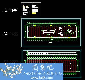 糧食罩棚CAD施工圖紙