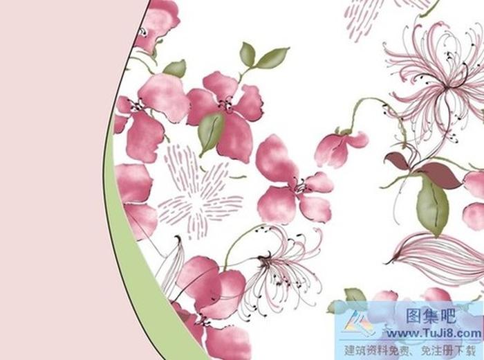 花枝繞蘭PPT模板