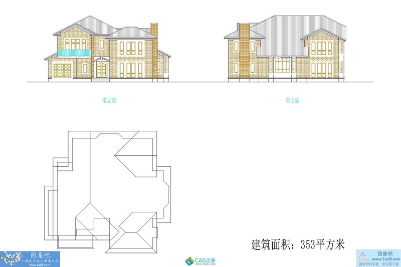 經(jīng)典二層獨(dú)棟別墅戶型圖