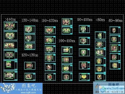 經(jīng)典別墅戶型CAD圖紙大全