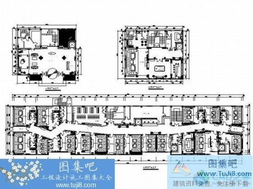 某豪華歐陸風(fēng)格夜總會(huì)室內(nèi)裝修施工圖（含效果）