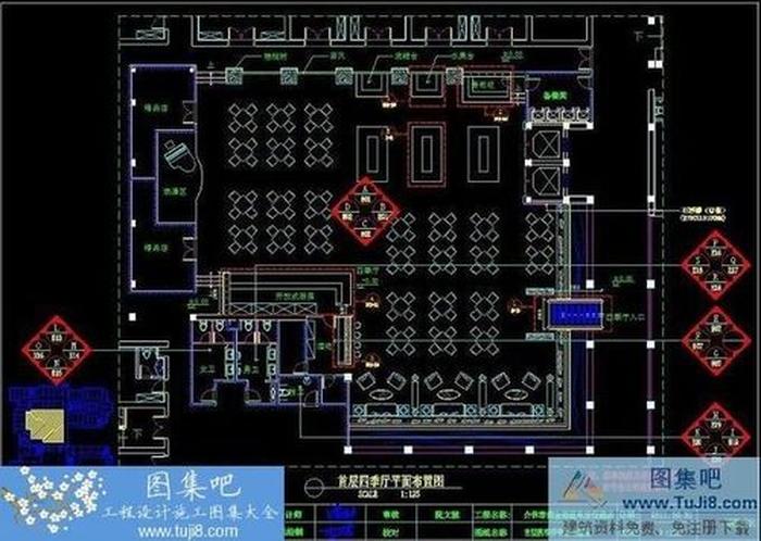 山西介休市黃金港溫泉度假酒店全套施工圖+效果圖
