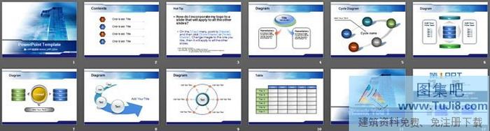 第一科技幻燈片模板下載