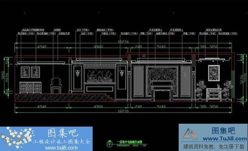 經(jīng)典別墅施工圖含效果圖+平面+水電+立面+剖面圖