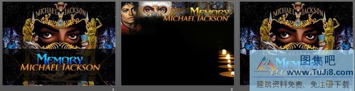 杰克遜唱片宣傳PPT模板下載