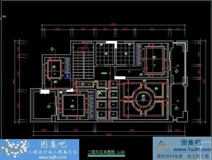 豪庭別墅施工設(shè)計(jì)圖CAD圖紙