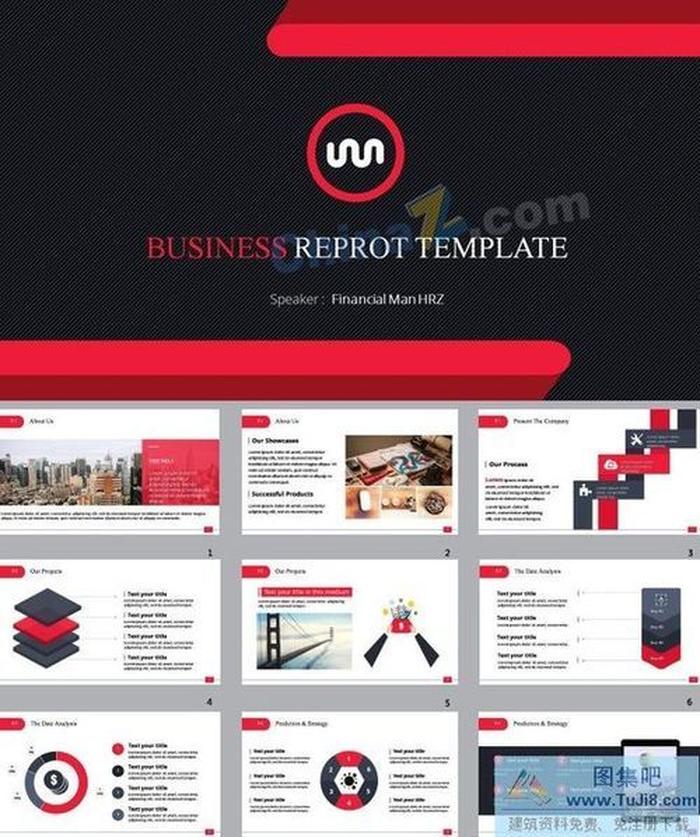 紅黑商務(wù)年終工作ppt模板