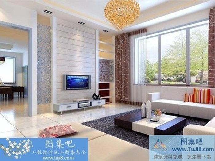 8套簡(jiǎn)約風(fēng)格家裝室內(nèi)設(shè)計(jì)裝修CAD施工圖效果圖