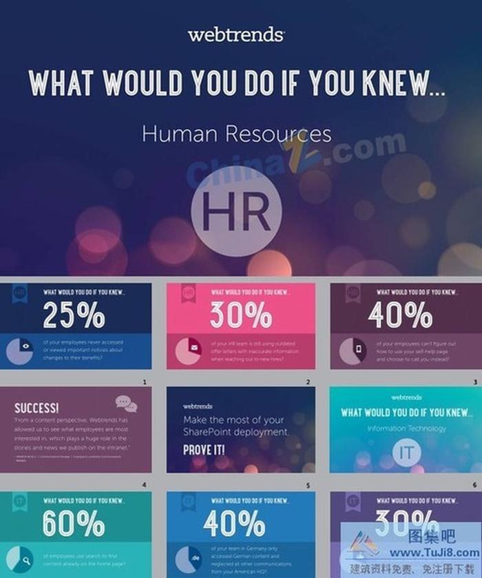 歐美風(fēng)人力資源管理ppt模板