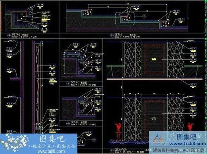 HBA長春凈月酒店大堂、大堂吧、中餐及宴會廳CAD施工圖