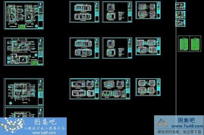 杭州新新飯店全套施工圖及效果圖