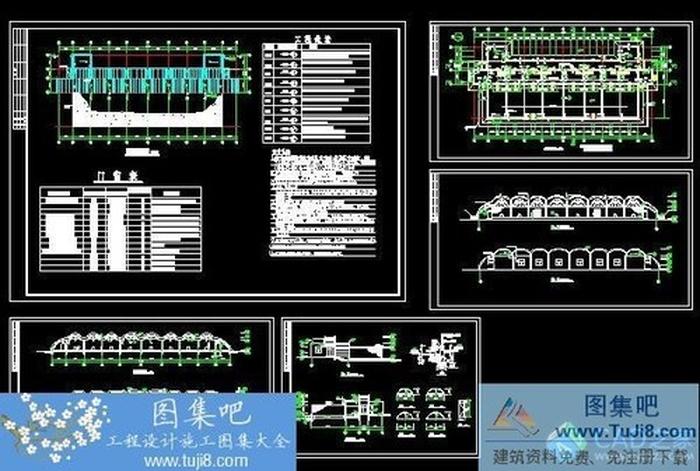 某山地動物園獅館施工圖