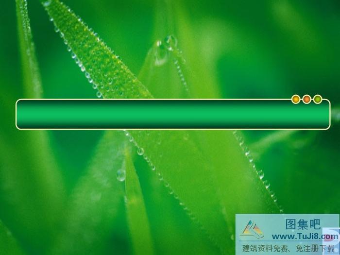 綠色背景PPT模板