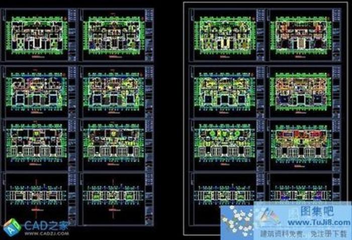 北京燕佳閩商會(huì)所室內(nèi)裝飾施工圖CAD圖紙