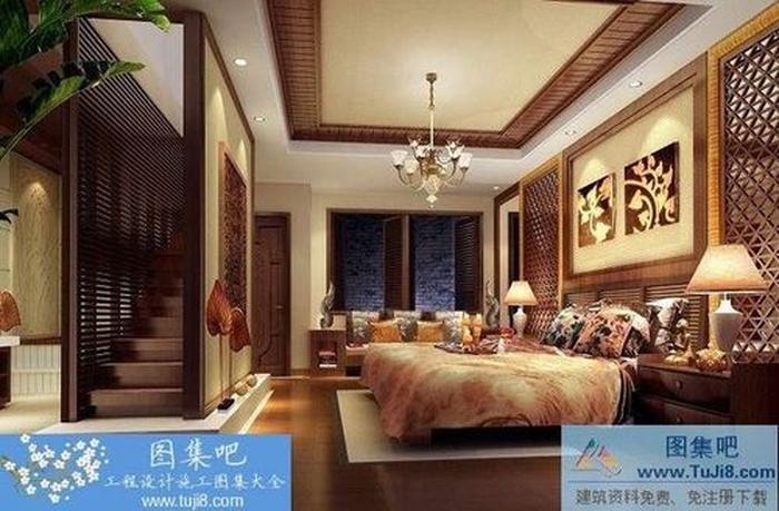 水墨瀾庭別墅項目中式裝修設計圖紙