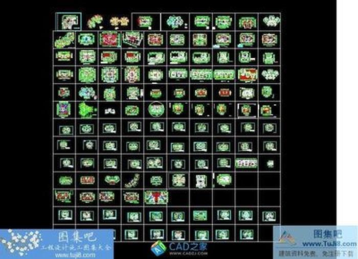 戶型大全 住宅平面圖戶型圖CAD圖紙大全