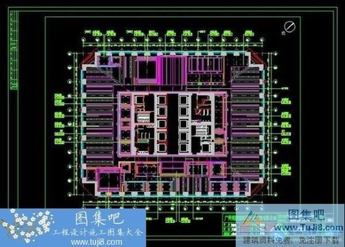設(shè)計研究院出圖的一套一千多方的精裝修辦公室圖紙