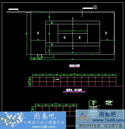 網(wǎng)球場施工詳圖CAD設(shè)計圖