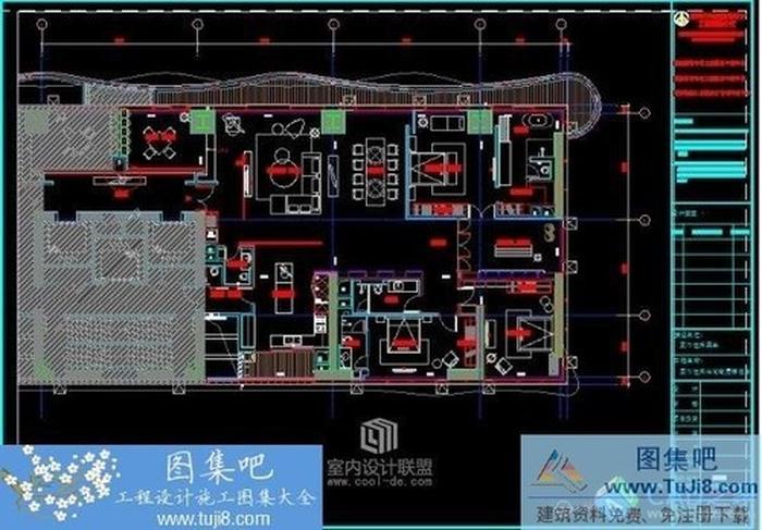 李瑋珉廈門恒河七尚高層公寓整套CAD圖紙