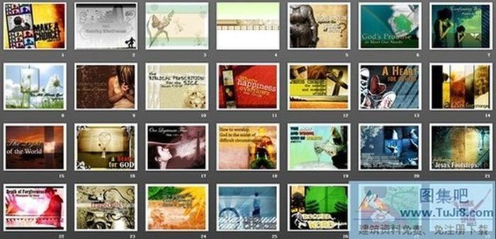 30張國外非主流藝術(shù)PPT背景圖片