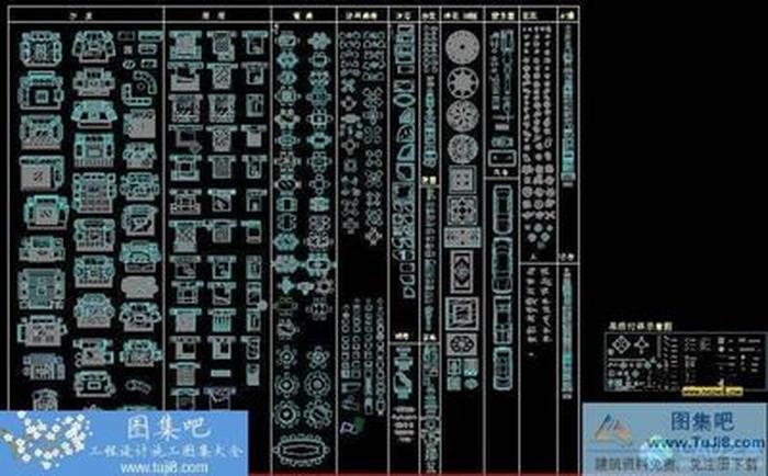 梁志天公司CAD模塊，立面超市及平面超市
