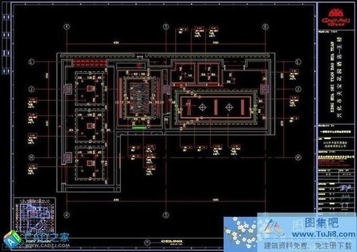 金螳螂天寶花園酒店全套施工圖室內(nèi)裝飾裝修圖