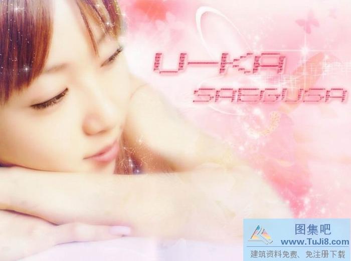 可愛美女PPT模板