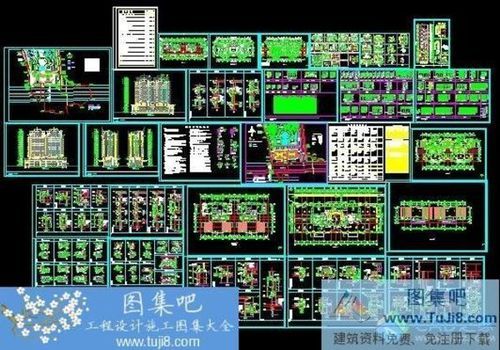 中高層商住樓建筑施工總圖CAD圖紙