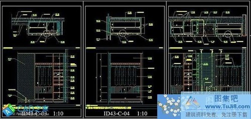 深圳廣田惠州白鷺湖度假酒店六層ID43三開間套房施工圖